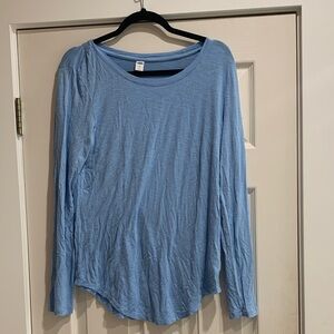 Old Navy Women's Sky Blue Luxe Long Sleeve Tee size large